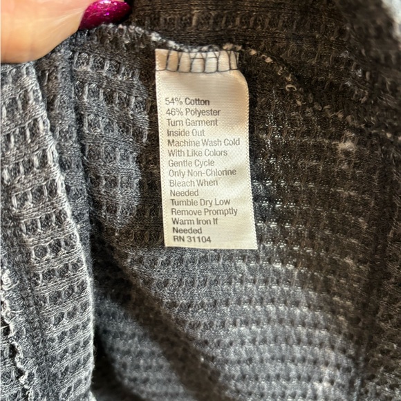 True Craft 2X long sleeve faded fringe tunic, plus size - Picture 5 of 5